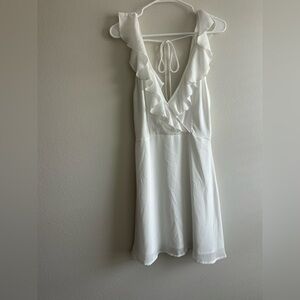 White Altered State Ruffle Dress